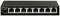 Netzwerkswitch mit acht Ethernet-Ports, erkennbar an den gelben und grünen LED-Anzeigen, davon zwei aktiv. Markenlogo sichtbar.