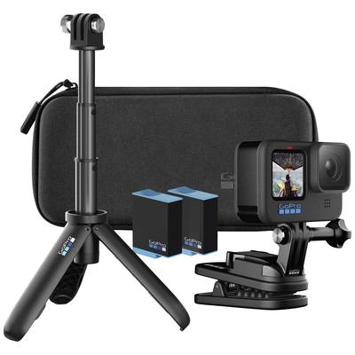GoPro HERO10 Black Accessory Hard Bundle Action Cam Bildstabilisierung, Wasserfest, WLAN, Zeitraffer, inkl. Stativ