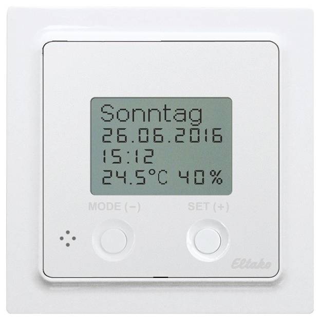 FUTH55ED/230V-wg Eltako Funk Hygrostat Reichweite max. (im Freifeld) 30 m