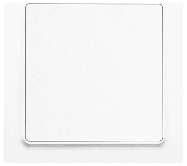 Ein weißer Lichtschalter auf neutralem Hintergrund.