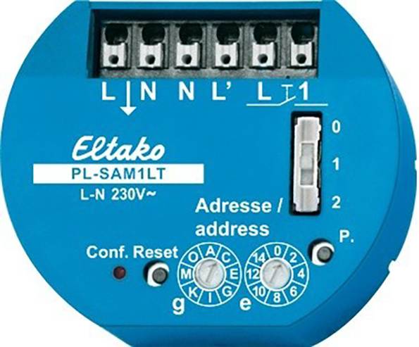PL-SAM1LT Eltako Actionneur interrupteur à impulsion encastré Puissance de coupure (max.) 2000 W