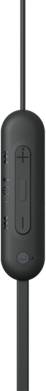 Sony WI-C100 In Ear Headset Bluetooth® Stereo Schwarz Headset, Klang-Personalisierung, Lautstärkeregelung, Nackenband, S-2