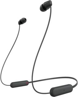 Sony WI-C100 In Ear Headset Bluetooth® Stereo Schwarz Headset, Klang-Personalisierung, Lautstärkeregelung, Nackenband, S-4