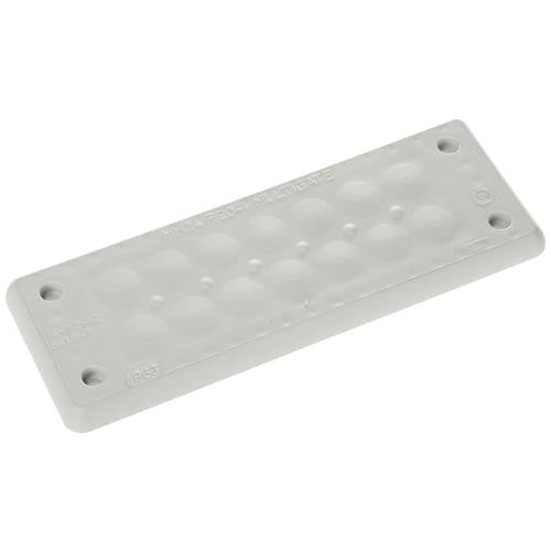 Thumbnail - Trelleborg MH-24 F 20-1 LIGHT GREY UL94 V-0 IP65 TPE Screw Durchführungsplatte TPE Grau 1 St.