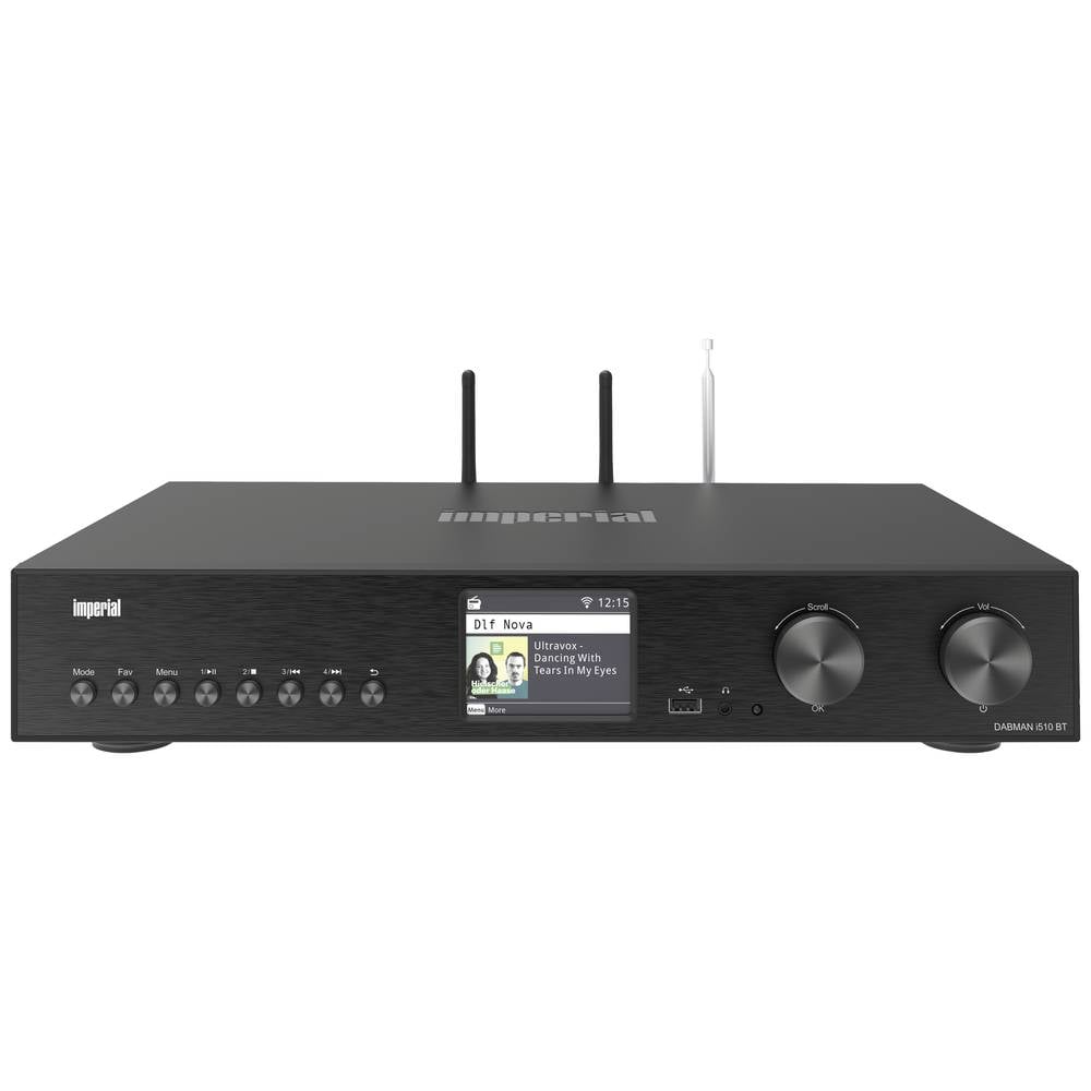 Imperial DABMAN i510 BT Internetradio HiFi-tuner Zwart Bluetooth, DAB+, USB, WiFi, Internetradio