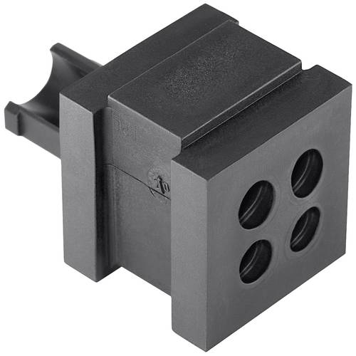 HellermannTyton VP-S_4/5-6_Ins-quad-PL-BK (20) Vierfachtülle halogenfrei Kunststoff Schwarz 20 St.