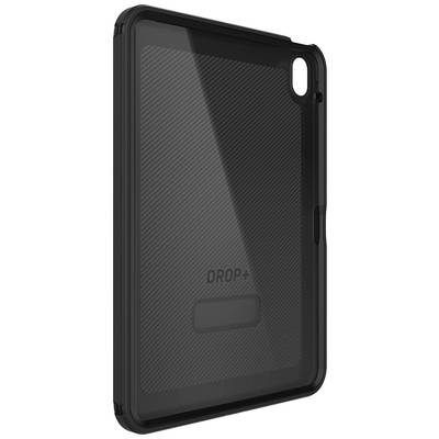 Schwarze Tablet-Schutzhülle mit Drop-Schutz-Textur und Ausschnitt für Kamera, geeignet für verschiedene Modelle. Ideal zum Schutz.