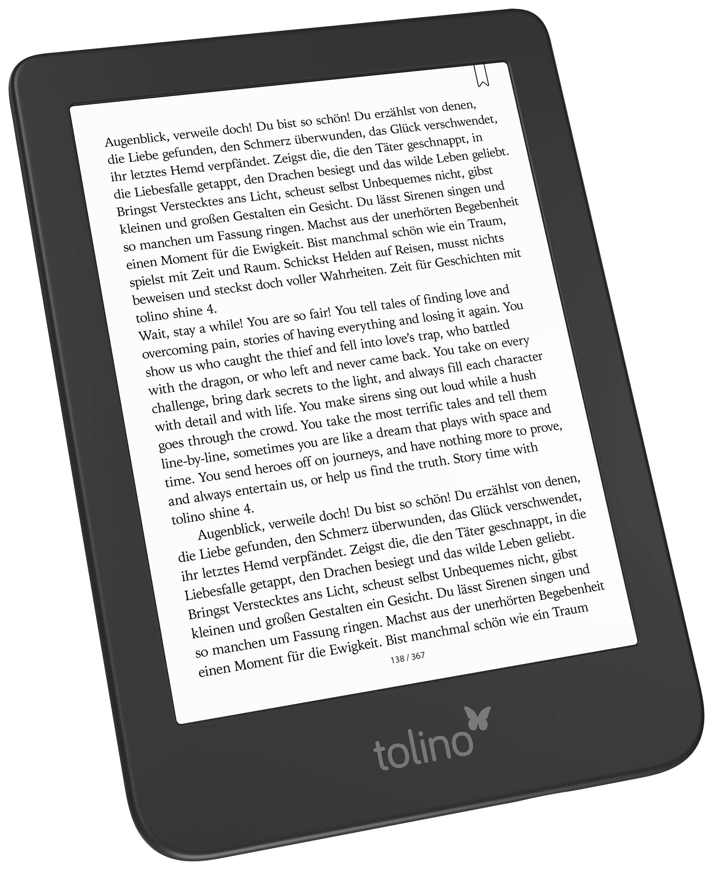 Tolino shine 4 eBook-Reader 15.2 cm (6 Zoll) Schwarz/Blau-1