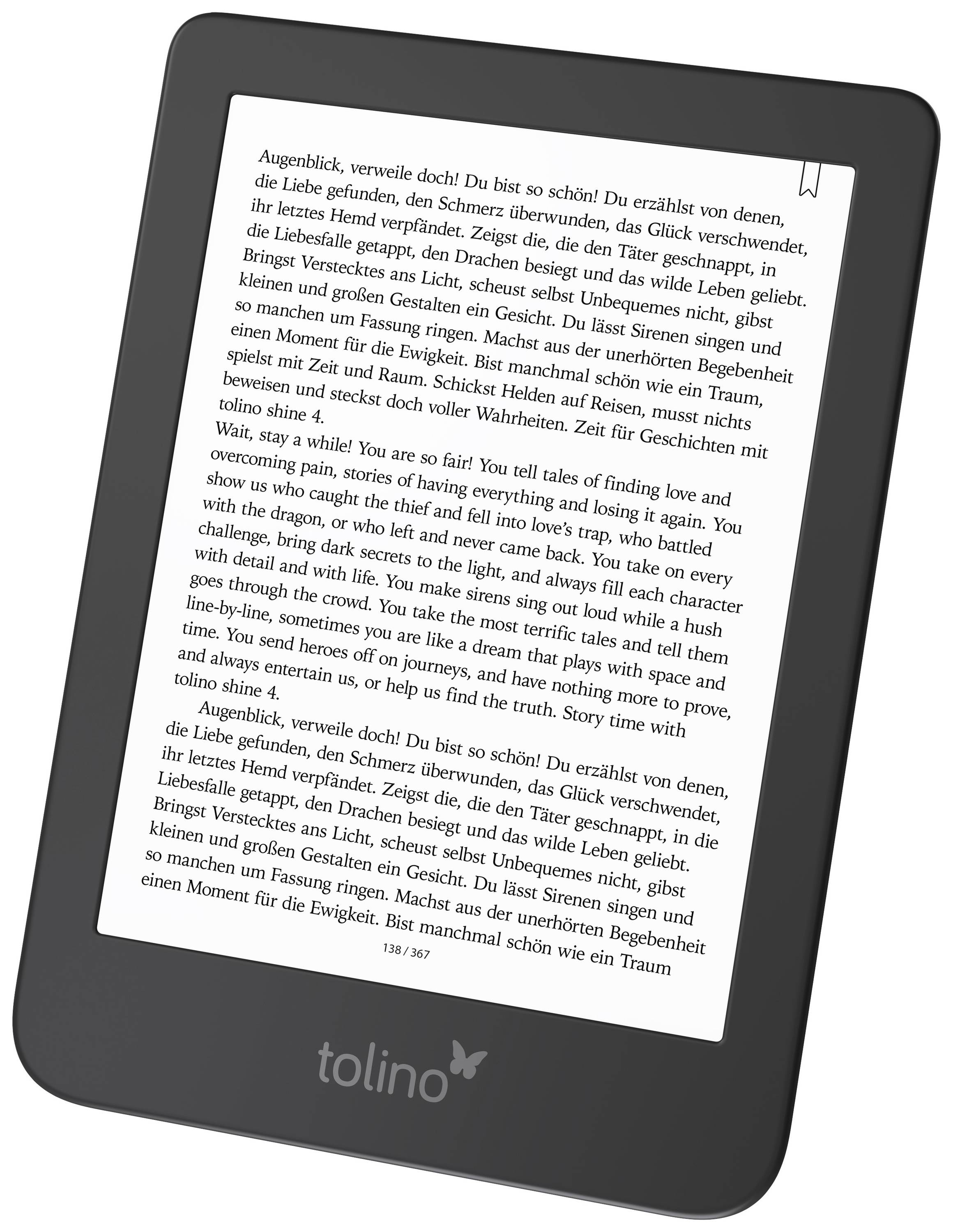 Tolino shine 4 eBook-Reader 15.2 cm (6 Zoll) Schwarz/Blau-2