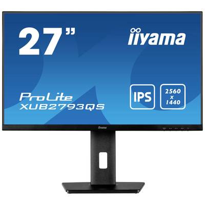 Iiyama XUB2793QS-B1 LED-Monitor 68.6 cm (27 Zoll) EEK F (A - G) 2560 x 1440 Pixel WQHD 1 ms HDMI®, DisplayPort, Kopfhöre