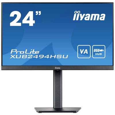 Iiyama XUB2494HSU-B2 LED-Monitor 60.5 cm (23.8 Zoll) EEK E (A - G) 1920 x 1080 Pixel Full HD 4 ms USB, HDMI®, DisplayPor