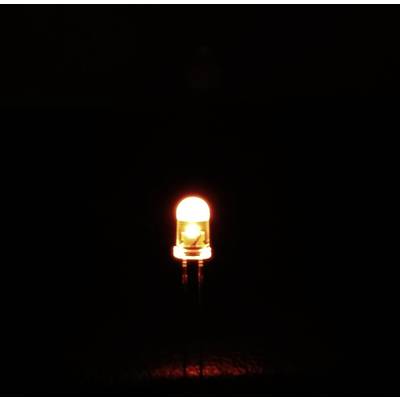 Eine leuchtende rote LED-Lampe in dunkler Umgebung, die Wärme und Energie ausstrahlt.