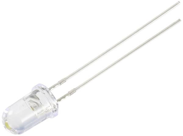 TRU COMPONENTS LED bedrahtet Warmweiß Rund 5 mm 60000 mcd 15 ° 30 mA 2.9 V
