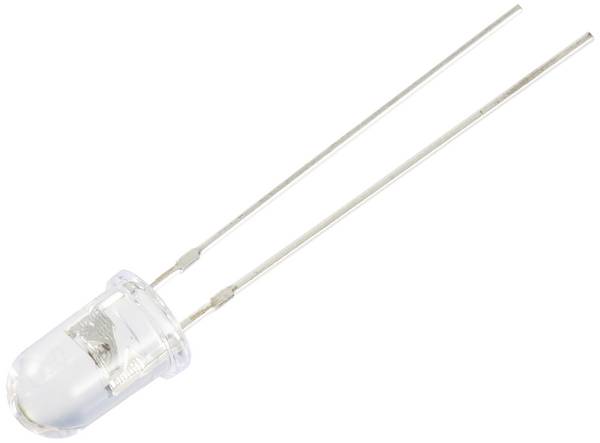 TRU COMPONENTS LED bedrahtet Blau Rund 5 mm 2180 mcd 30 ° 7.5 mA 3 V, 13 V