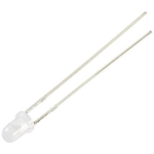TRU COMPONENTS LED bedrahtet Weiß Rund 3 mm 1560 mcd 30 ° 12 mA 5 V