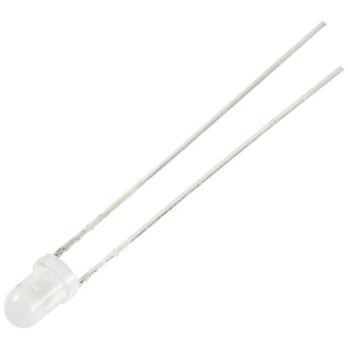 TRU COMPONENTS LED bedrahtet Warmweiß Rund 3 mm 1120 mcd 30 ° 12 mA 5 V