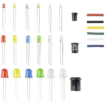 TRU COMPONENTS LED-Sortiment Rot, Blue, Grün, Gelb, Kaltweiß