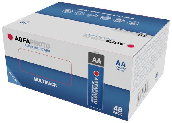AgfaPhoto Power LR6 Mignon (AA)-Batterie Alkali-Mangan 1.5 V 48 St.