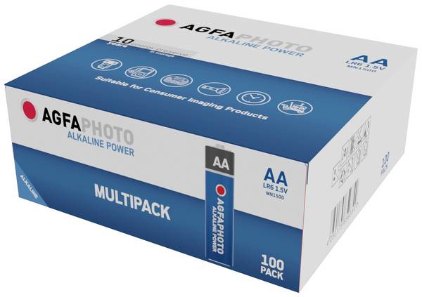 AgfaPhoto Power LR6 Mignon (AA)-Batterie Alkali-Mangan 1.5 V 100 St.