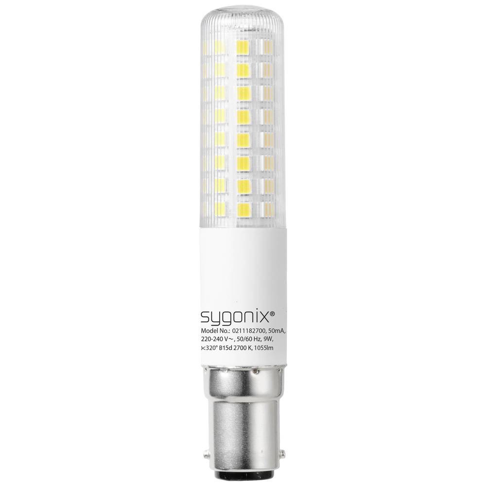Sygonix SY-5275994 LED-lamp Energielabel E (A G) B15d Batterij 9 W = 75 W Warmwit (Ø x h) 18 mm x 10