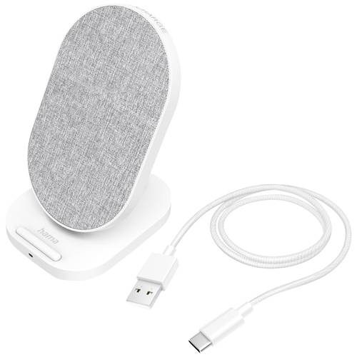 Thumbnail - hama 00201686 Wireless Charger QI-FC10S-Fab, 10 W, kabellose Smartphone-Ladestation, WS