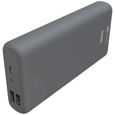 hama 00201670 Power Pack "Supreme 24HD", 24000mAh, 3 Ausgänge: 1x USB-C, 2x USB-A, Grau