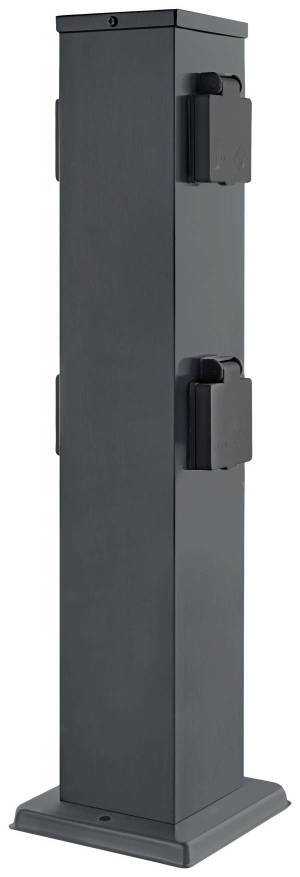 Heitronic 501335 Steckdosen-Verteiler Anthrazit erhöhter Berührungsschutz