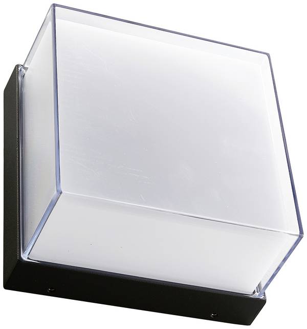 Heitronic Quadrula 501329 Wandleuchte, Deckenleuchte LED  10 W LED Anthrazit