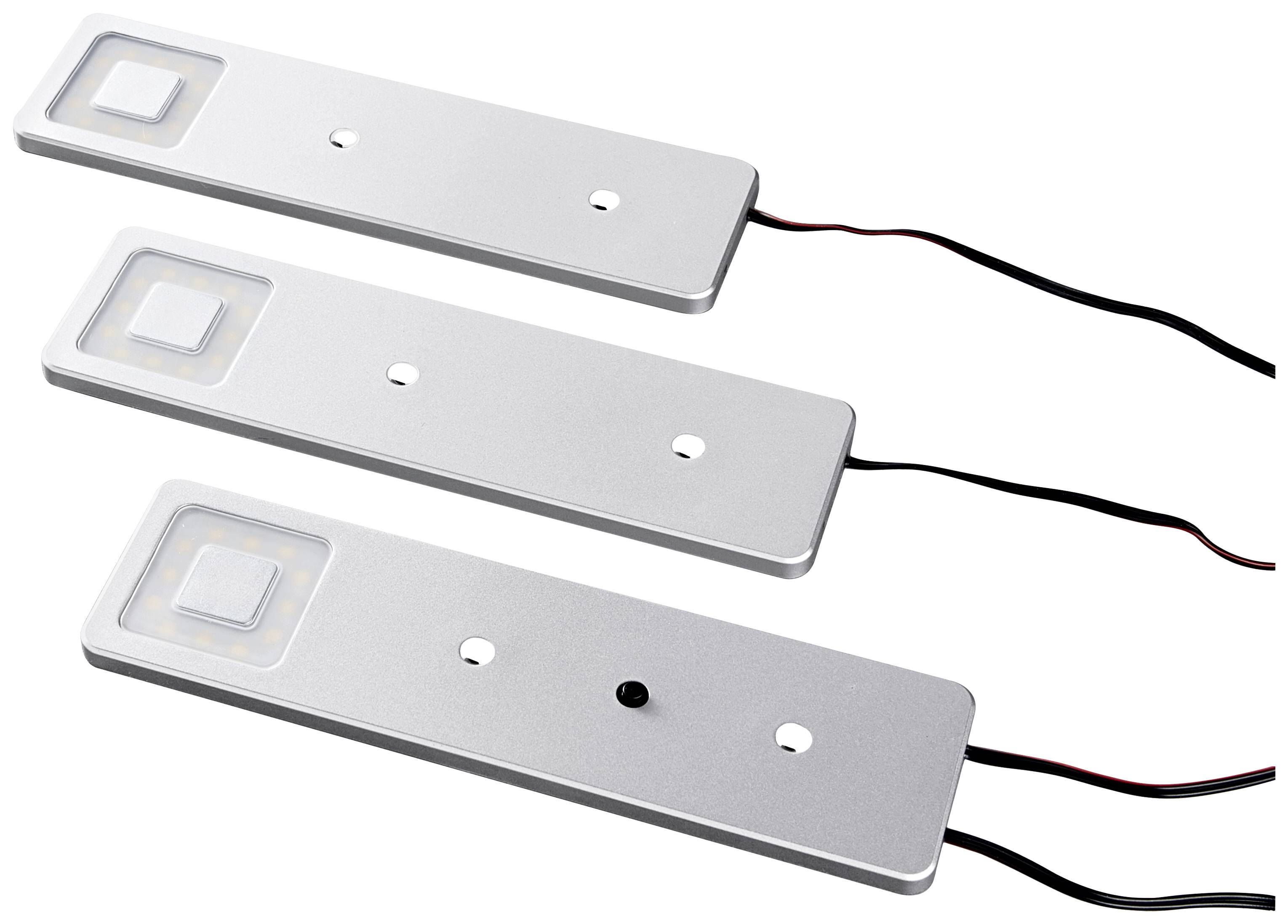 HEITRONIC Imola LED-Unterbauleuchte-Basisset LED 6.3 W Warmweiß Silber (metallic)