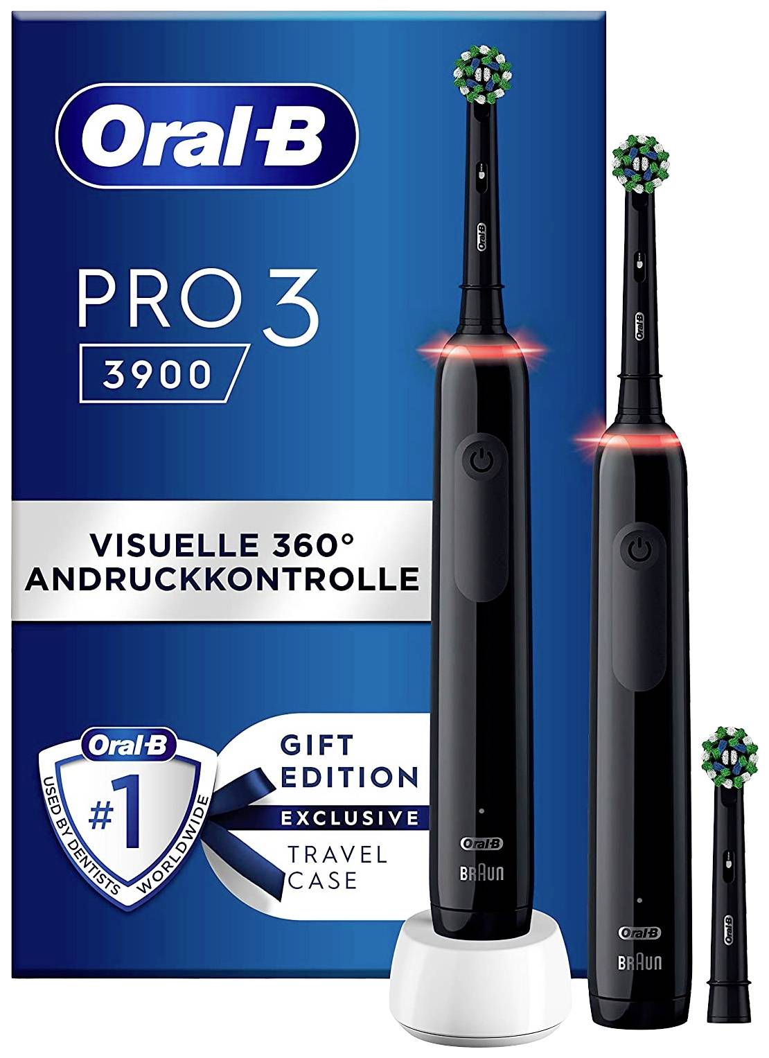 Oral-b Pro 3 3900 Elektrische Zahnbürste Oral-B Pro3 3900 612630 Elektrische Zahnbürste Schwarz kaufen