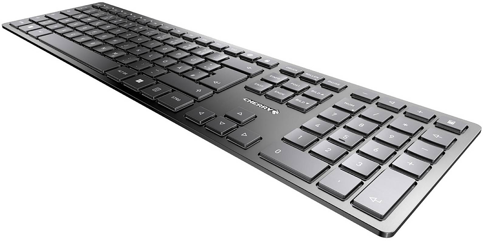 CHERRY KW 9100 SLIM - Tastatur - kabellos - 2.4 GHz, Bluetooth 4.0