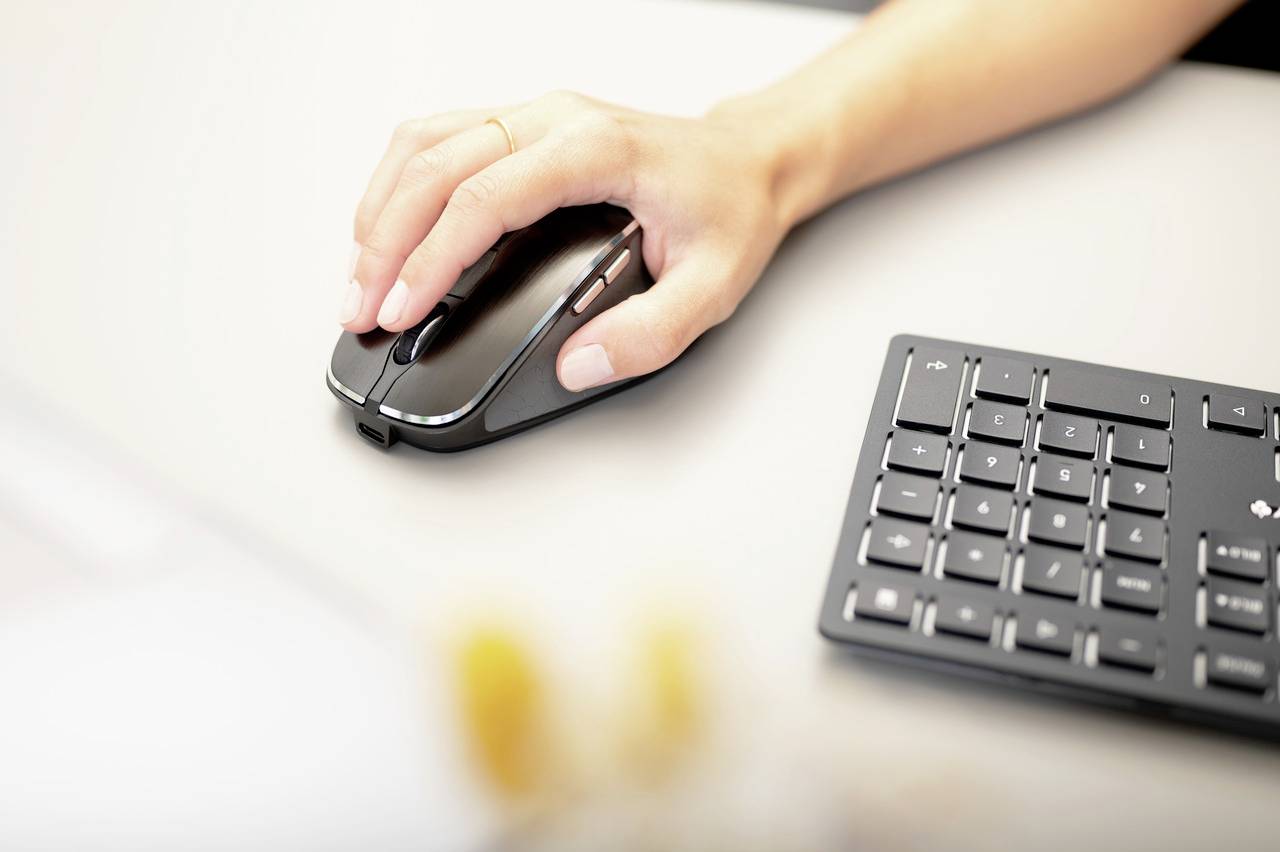 CHERRY DW 9500 SLIM Bluetooth® Tastatur, Maus-Set Deutsch, QWERTZ Schwarz-8