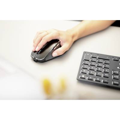 CHERRY DW 9500 SLIM Bluetooth® Tastatur, Maus-Set Deutsch, QWERTZ Schwarz-8