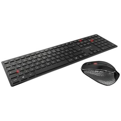 Bluetooth® DW CHERRY Schwarz QWERTZ Deutsch, 9500 kaufen Tastatur, SLIM Maus-Set