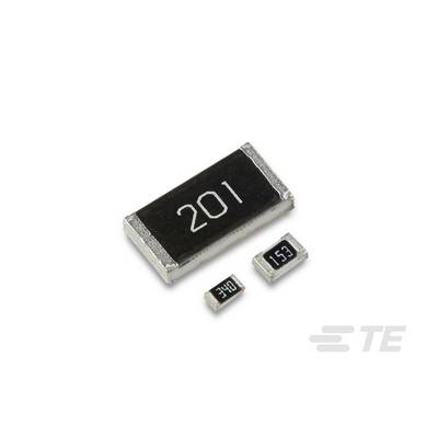 Widerstandskomponenten mit Markierungen '201', '340', und '153', auf weißem Hintergrund. Elektronische Bauteile in verschiedenen Größen.