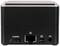 Ein kleiner schwarzer Würfel-Computer mit verschiedenen Anschlüssen: HDMI, Ethernet, USB und ein Anschluss für Stromversorgung.