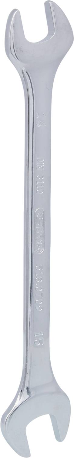 KS Tools 518.0709 518.0709 Doppel-Maulschlüssel Schlüsselweite (Metrisch) 14 - 15 mm