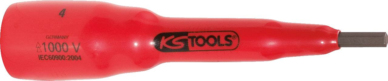 KS TOOLS 3/8\" Isolierte Bit-Stecknuss Innensechskant, 5mm, 82mm lang (117.3862)