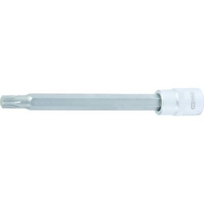 Ein langer Torx-Bit-Schraubendreher mit sechseckigem Schaft und weißem Griff, geeignet für handwerkliche Arbeiten und Reparaturen.