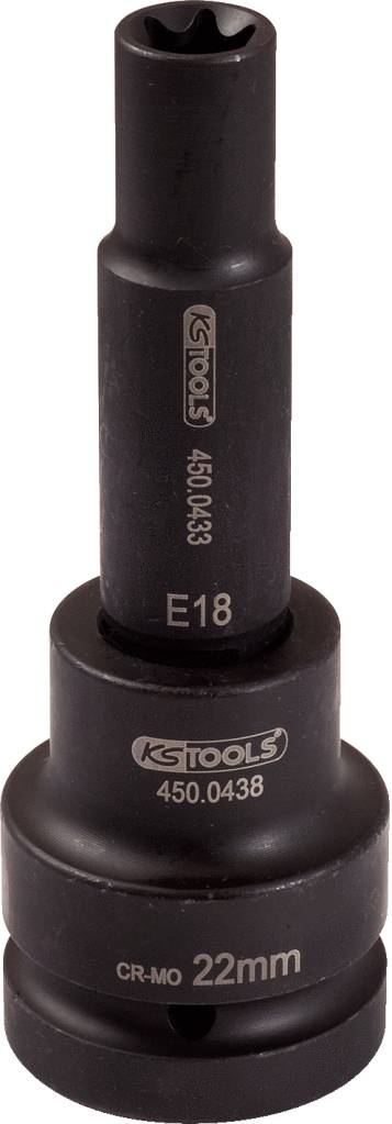 KS TOOLS 3/4\" TX-E-Kraft-Stecknuss, lang, E18 (450.0451)