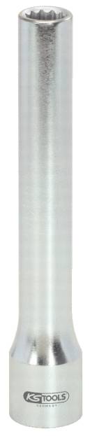 Langer silberner Steckschlüssel mit KS-Tools-Logo am unteren Ende.