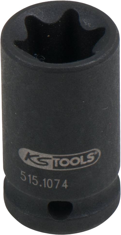 KS TOOLS 1/4\" TX-E-Kraft-Stecknuss, kurz, E12 (515.1074)