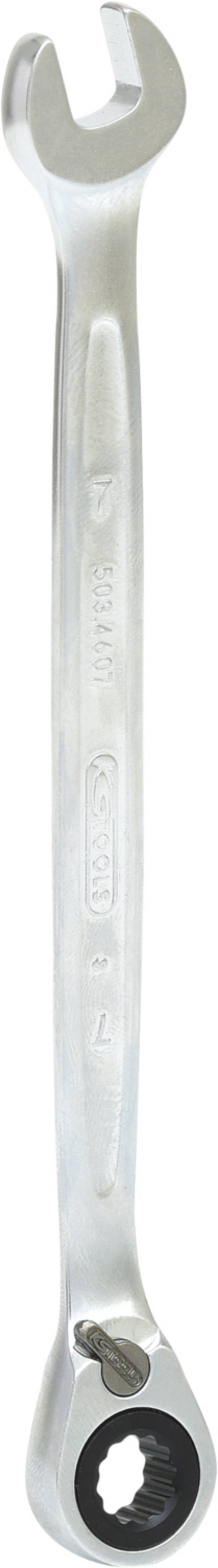KS Tools 503.4607 Ratschen-Ringmaulschlüssel 7mm  mit Hebel   plus6 Maul-Ringratschenschlüssel  Schlüsselweite (Metrisch) 7 mm