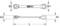 'Tecnische Zeichnung eines Ringmaulschlüssels von KS Tools. Maße: B1, B2, A1, A2, L. Vorder- und Seitenansicht gezeigt.'
