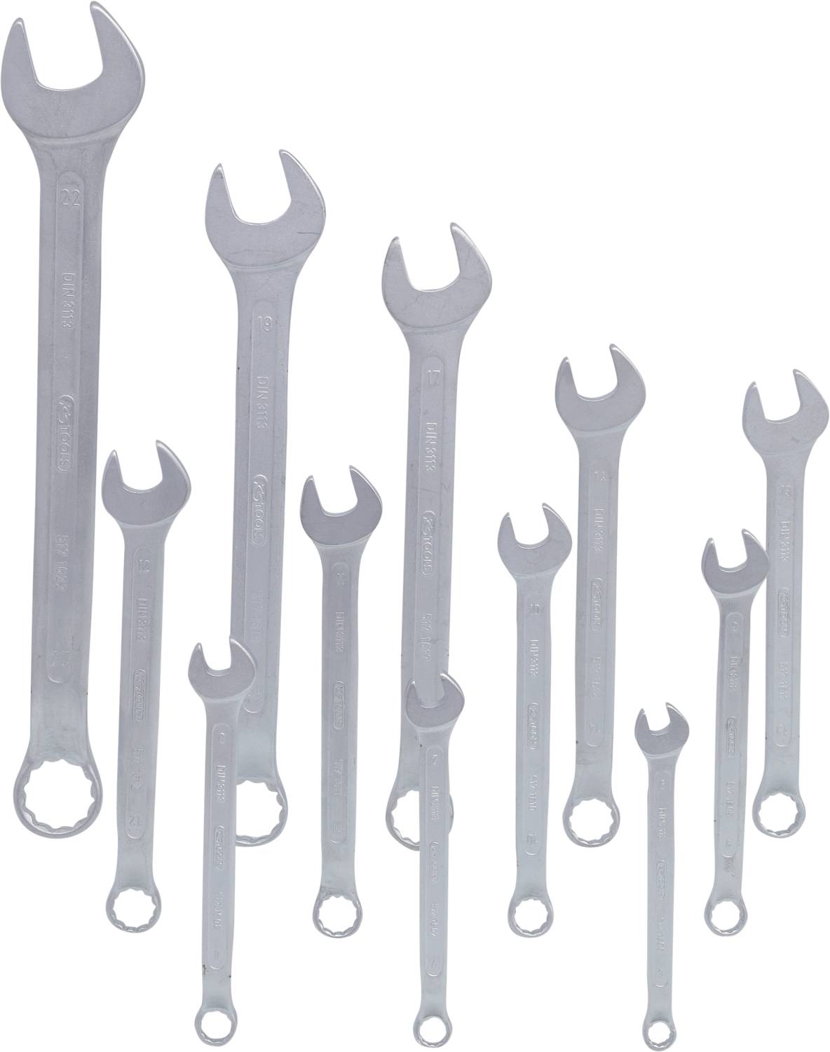 KS Tools 517.0095 517.0095 Ring-Maulschlüssel-Satz Schlüsselweite (Metrisch) 6 - 22 mm