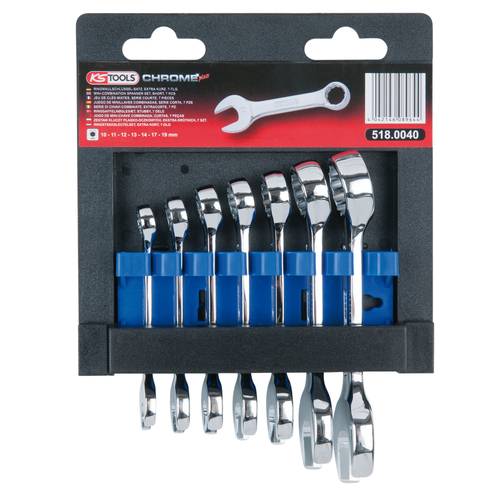 KS Tools 518.0040 518.0040 Ring-Maulschlüssel-Satz Schlüsselweite (Metrisch) 10 - 19 mm
