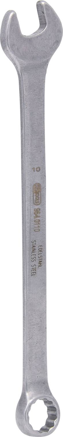 KS TOOLS EDELSTAHL Ringmaulschlüssel, 10mm, abgewinkelt (964.0110)
