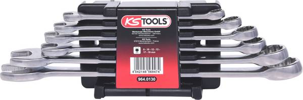 KS Tools 964.0130 9640130 Ring-Maulschlüssel-Satz  Schlüsselweite (Metrisch) 8 - 53 mm