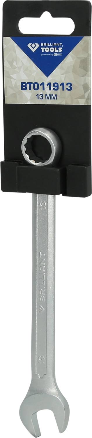 'Steckschlüssel, Größe 13 mm, an schwarzer Verpackung befestigt, mit Markenlogo oben.'