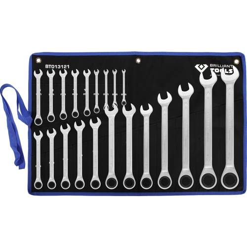Thumbnail - Brilliant Tools BT013121 BT013121 Ring-Ratschenschlüssel-Satz Schlüsselweite (Metrisch) 8 - 53 mm